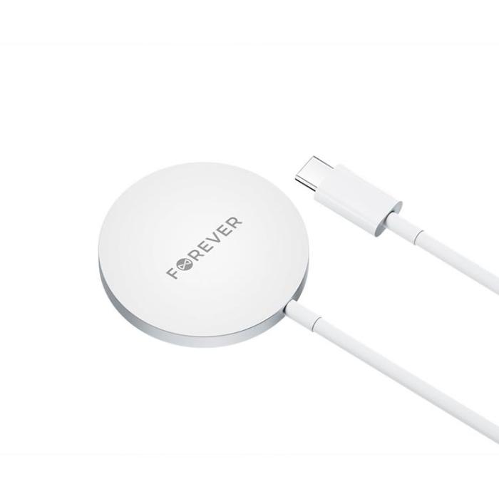 Forever - Forever Magnetisk MagSafe Trådlös Laddare 15W - Grå