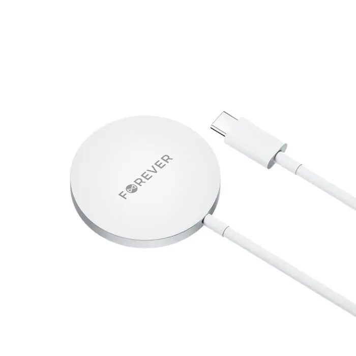 Forever - Forever Magnetisk MagSafe Trådlös Laddare 15W - Grå