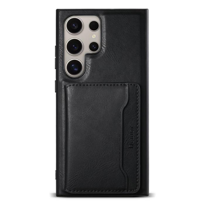 DENIOR - DENIOR Samsung Galaxy S24 Ultra Plånboksfodral Konstläder Svart