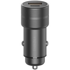 ENERGEA - Energea Billaddare 38W 1xUSB-C 1xUSB-A PD-QC3.0 - Gunmetal