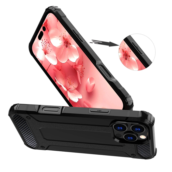 OEM - iPhone 16 Pro Max Mobilskal Hybrid Armor - Svart