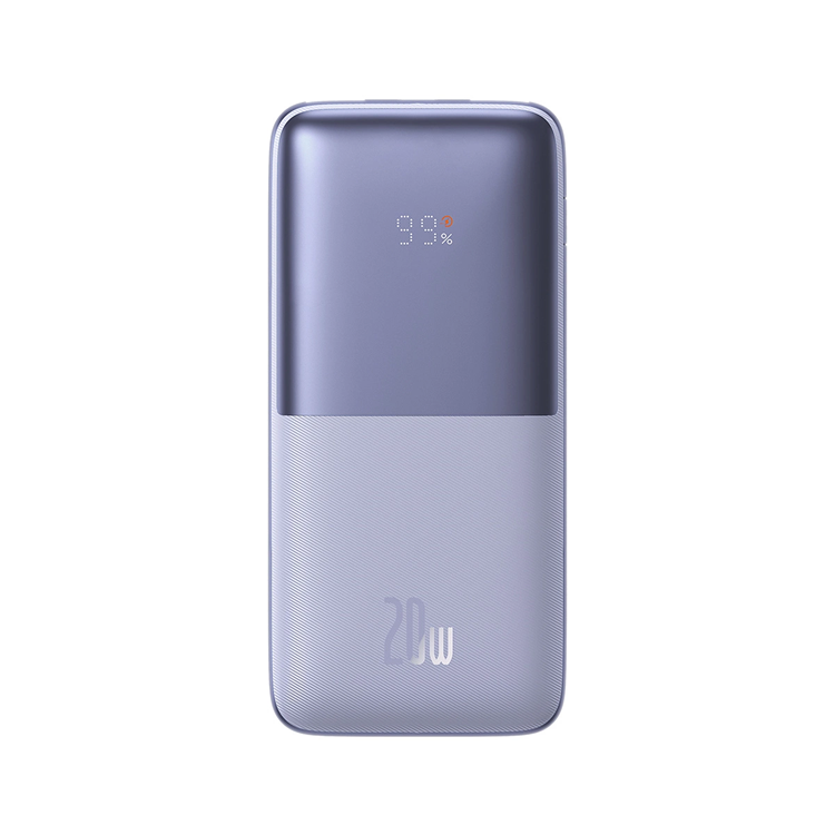 Baseus Powerbank 10000mAh 20W Bipow Pro Med USB-C Kabel - Lila | 505295 | AlltMobil