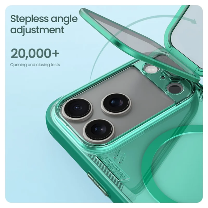 Nillkin - NILLKIN iPhone 17 Pro Max Mobilskal Magsafe Iceblade Prop - Guld