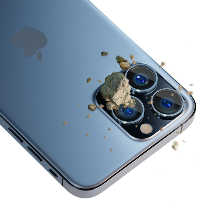 3MK - 3MK iPhone 13 Pro/13 Pro Max härdat glas Kameraskydd - Blå