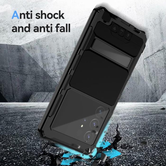 R-JUST - R-JUST Mobilskal till Galaxy S24 Ultra Shockproof Svart