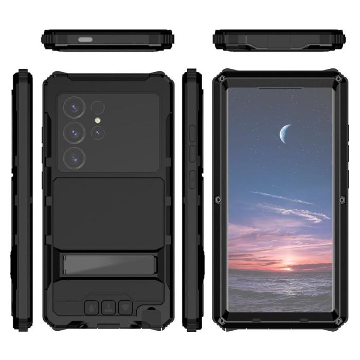 R-JUST - R-JUST Mobilskal till Galaxy S24 Ultra Shockproof Svart