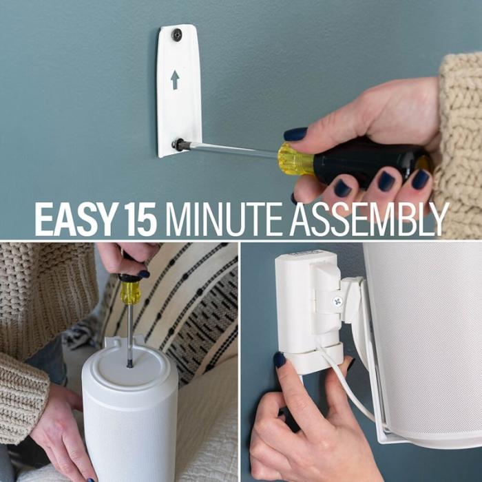 Sanus - SANUS Wall Mount for Sonos ERA100 Pair White