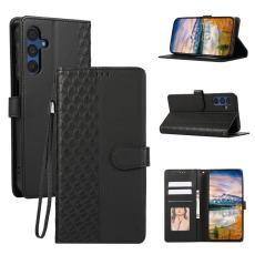 OEM - Pl&aring;nboksfodral f&ouml;r Samsung Galaxy S26 3D Rhombus Imprint - Svart