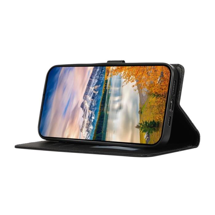 OEM - Plånboksfodral för Samsung Galaxy S26 3D Rhombus Imprint - Svart