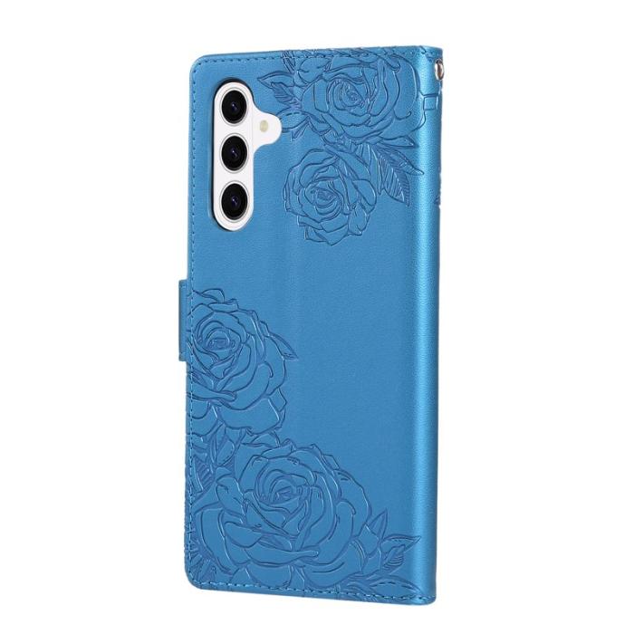 OEM - Plånboksfodral för Samsung Galaxy S26 Konstläder 3 kortfack - Blå