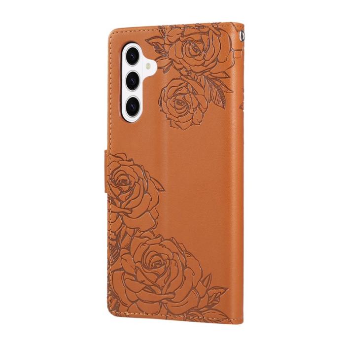 OEM - Plånboksfodral för Samsung Galaxy S26 Konstläder 3 kortfack - Brun