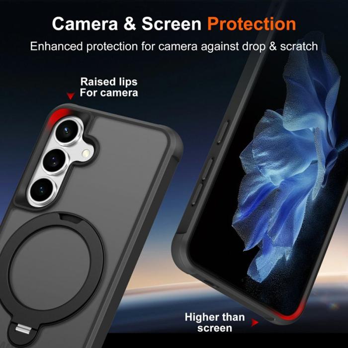 OEM - Mobilskal för Samsung Galaxy S26 Plus Magnetiskt Kickstand TPU - Svart