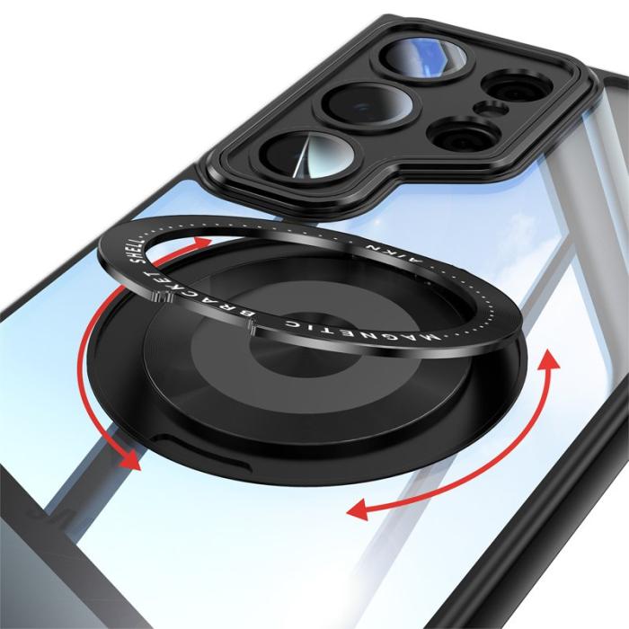 OEM - Mobilskal för Samsung Galaxy S26 Ultra Magnetiskt PC + TPU - Svart