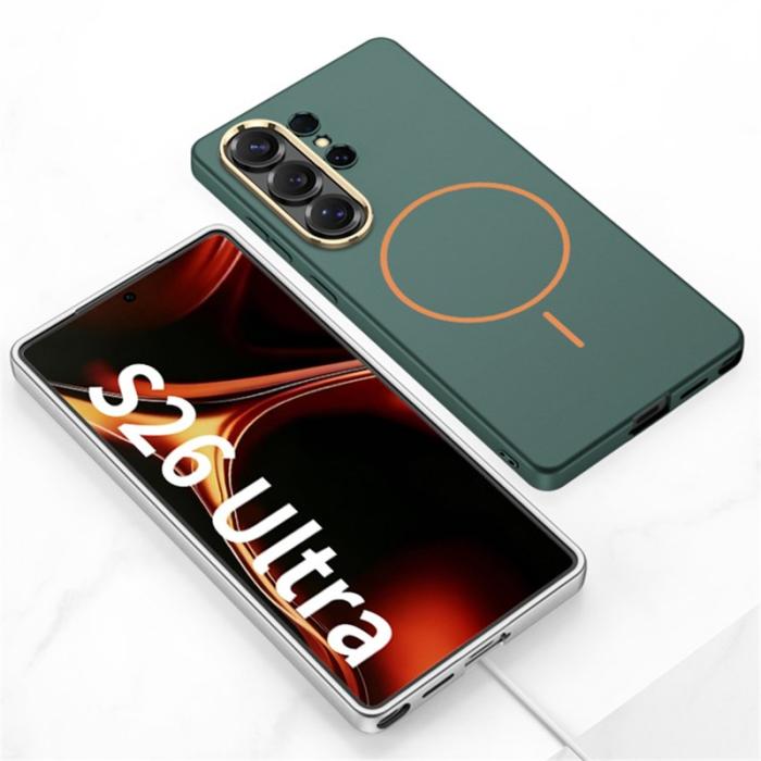 GKK - GKK Mobilskal för Samsung Galaxy S26 Ultra Magnetiskt PC + TPU - Titangrå