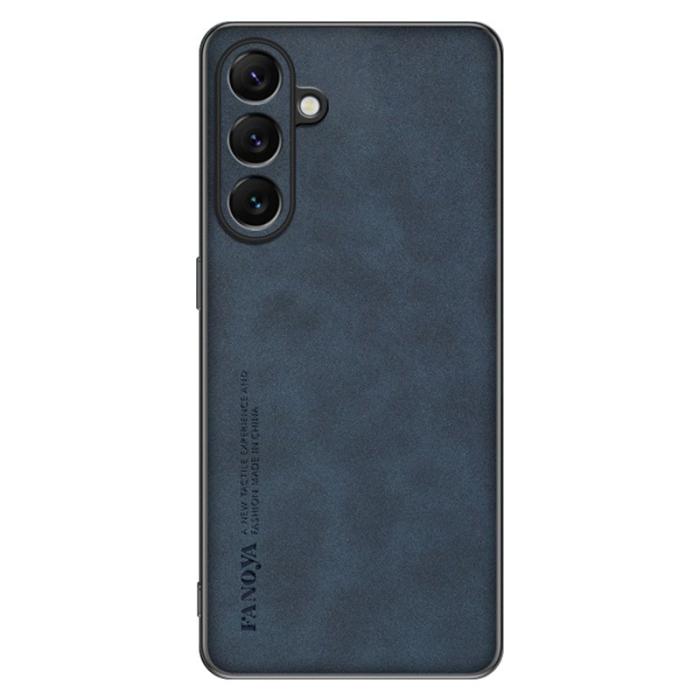 OEM - Mobilskal för Samsung Galaxy S26 Plus Konstläder TPU - Mörkblå