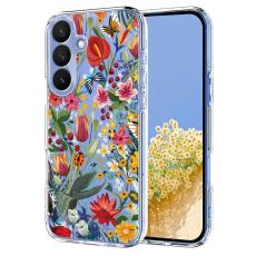 OEM - Mobilskal f&ouml;r Samsung Galaxy S26 Plus TPU - Liljor - Gr&ouml;n