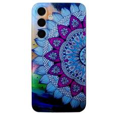 OEM - Mobilskal f&ouml;r Samsung Galaxy S26 Plus TPU - Mandala Blomma - Gr&aring;