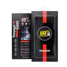 OEM - Galaxy S24 Härdat Glas Skärmskydd 6D Pro Veason - Svart