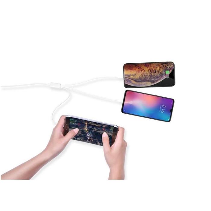 Devia - Devia 3in1 USB/MicroUSB/Lightning/Typ-C Kabel 1.2m 2A Smart EC141