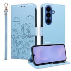OEM - Mobilskal till Samsung Galaxy S26 Plus RFID-Skydd KonstL&auml;der Hundm&ouml;nster - Bl&aring;