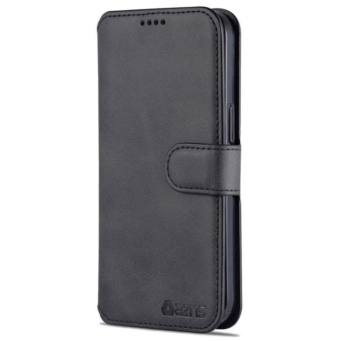 AZNS - AZNS iPhone 13 Pro Plånboksfodral Konstläder - Svart