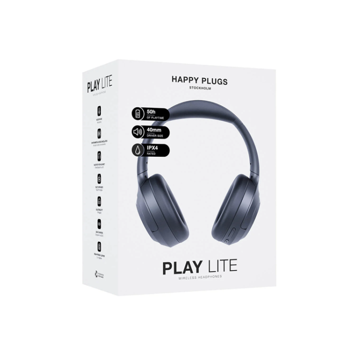 Happy Plugs - Happy Plugs Over-Ear Trådlösa Hörlurar Play Lite - Svart