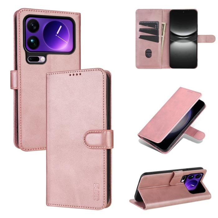 AZNS - AZNS Xiaomi 17 Pro Max Plånboksfodral Konstläder - Roséguld