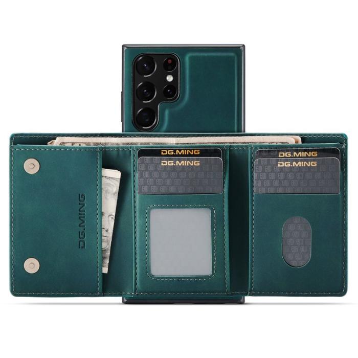 DG.MING - DG.MING M1 Series Mobilskal till Samsung Galaxy S25 Ultra Kickstand Grön