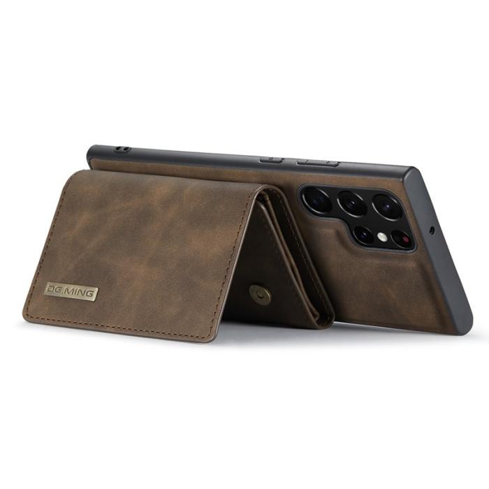 DG.MING - DG.MING M1 Series Mobilskal till Samsung Galaxy S25 Ultra Kickstand Brun