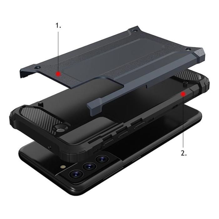 OEM - Hybrid Armor Skal Galaxy S21 FE - Gyllene