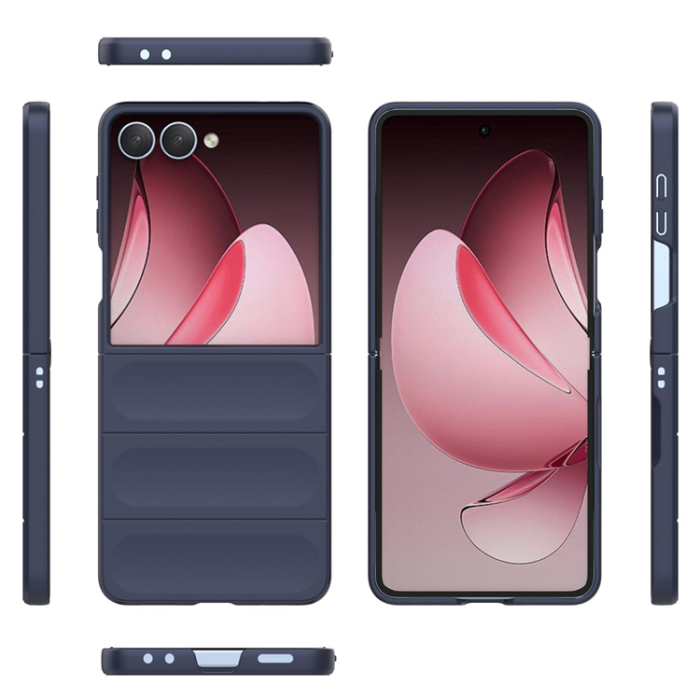 A-One Brand - Galaxy Z Flip7 Mobilskal Anti-Drop TPU Rugged - Mörkblå