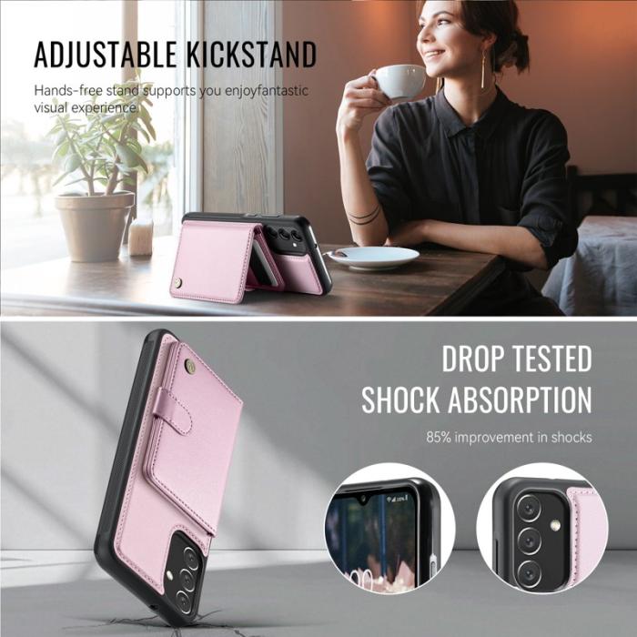 JEEHOOD - JEEHOOD J09 Fodral för Samsung Galaxy A34 5G - Rosa