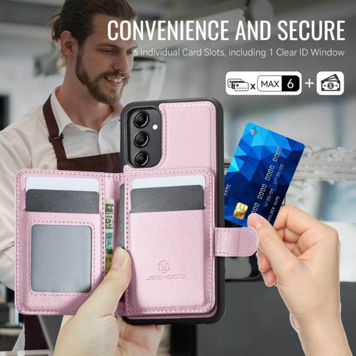 JEEHOOD - JEEHOOD J09 Fodral för Samsung Galaxy A34 5G - Rosa