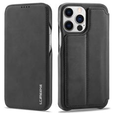 LC.imeeke - LC.IMEEKE iPhone 14 Pro Max Fodral KonstL&auml;der - Svart