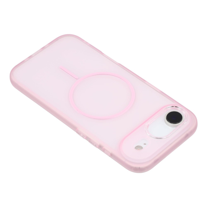 A-One Brand - iPhone Air Mobilskal MagSafe med Glitter Lins Frame - Rosa