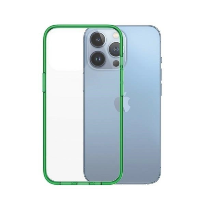 PanzerGlass - PanzerGlass iPhone 13 Pro Mobilskal Antibacterial - Transparent/Grön