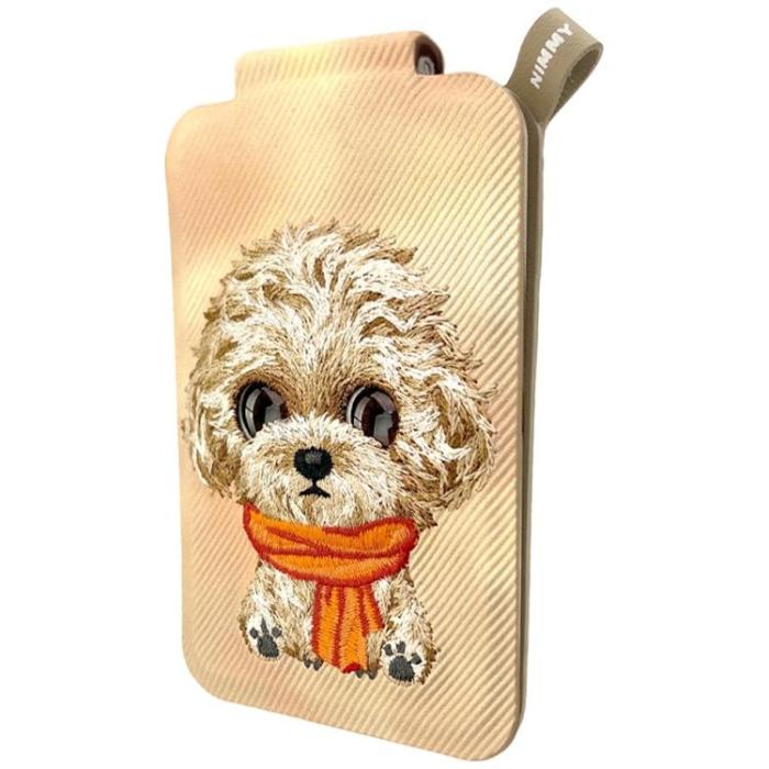 NIMMY - Nimmy MagSafe Korthållare och Mobilställ Big-Eye Cute Pets 2.0 Dog - Brun