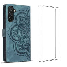 WANLONFENG - WANLONFENG Galaxy A26 Plånboksfodral med 2Pcs Härdat Glas MTL