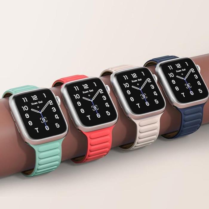 OEM - Apple Watch 7/8 (41mm) Armband Magnetic Strap - Blå
