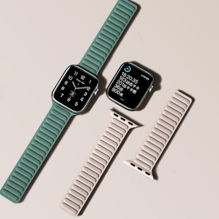OEM - Apple Watch 7/8 (41mm) Armband Magnetic Strap - Blå