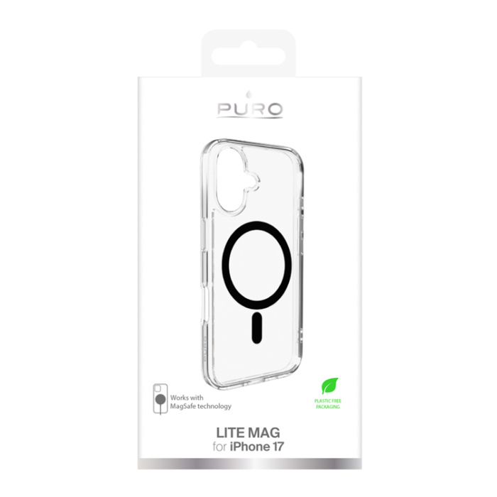 Puro - Puro iPhone 17 Mobilskal Magsafe Lite Mag - Transparent