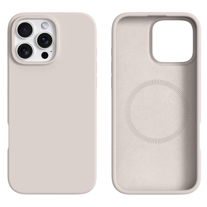A-One Brand - iPhone 16 Pro Max Mobilskal MagSafe Silikon Liquid - Antikvit
