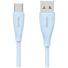 USAMS - Usams USB-A till USB-C Kabel 1m Green Series - Blå