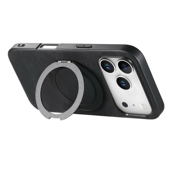 A-One Brand - iPhone 17 Pro Max Mobilskal Rotating Kickstand - Svart