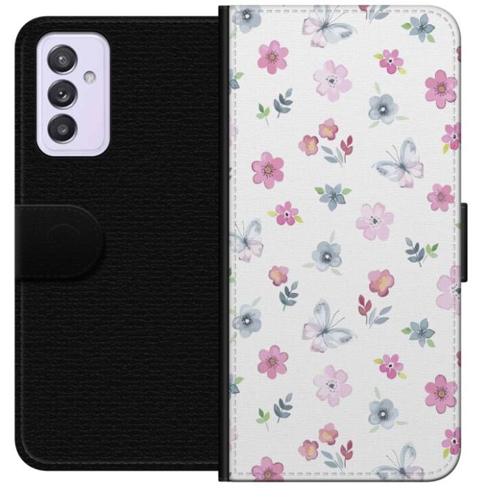 iSecrets - Plånboksfodral till Samsung Galaxy A82 5G med Blommor och fjärillar