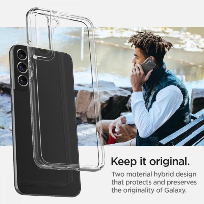 Spigen - Spigen Ultra Hybrid Skal Galaxy S22 - Crystal Clear