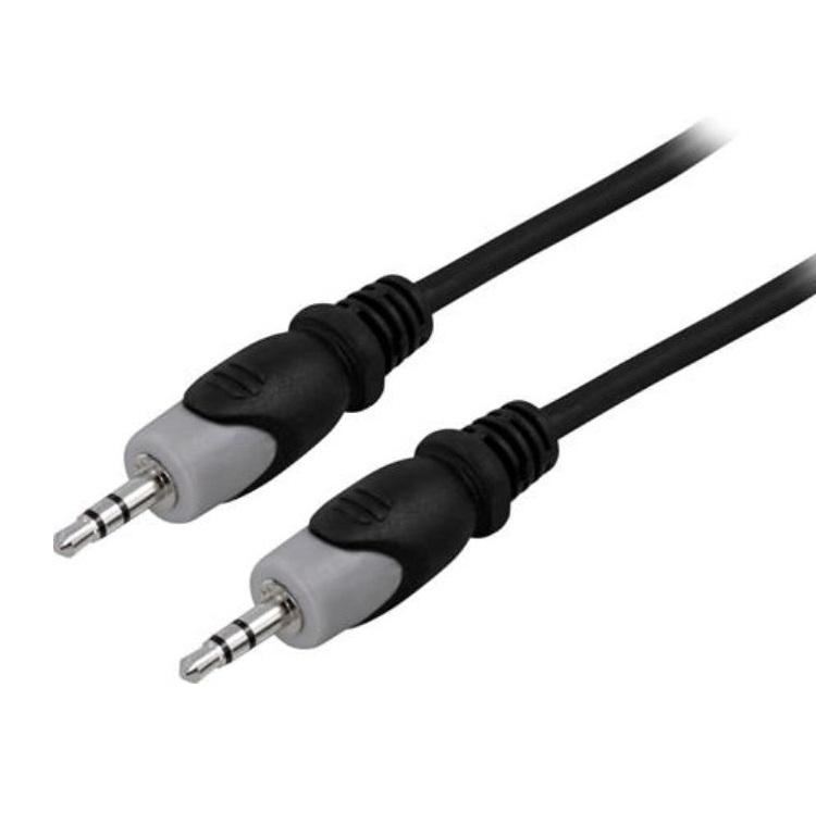 Produktfoto för DELTACO ljudkabel, 3,5mm ha - ha, 2m