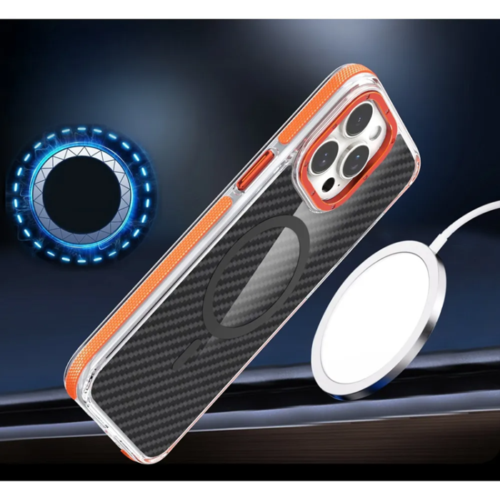A-One Brand - iPhone 17 Pro Mobilskal Magsafe Fiber - Orange