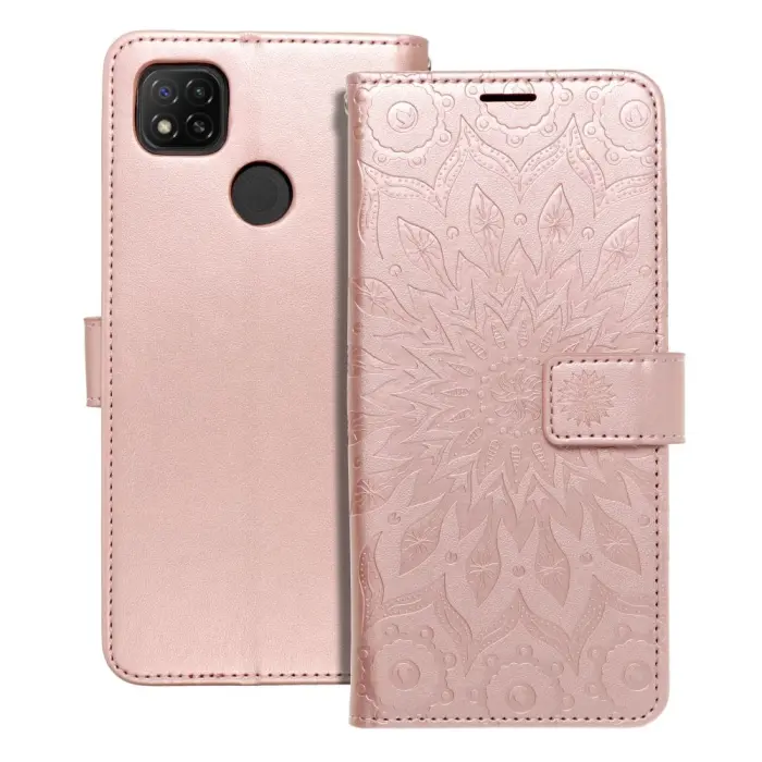 OEM - Redmi 9C/9C NFC Plånboksfodral Mezzo - Rosé- Guld