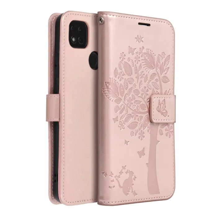 OEM - Redmi 9C/9C NFC Plånboksfodral Mezzo - Rosé- Guld